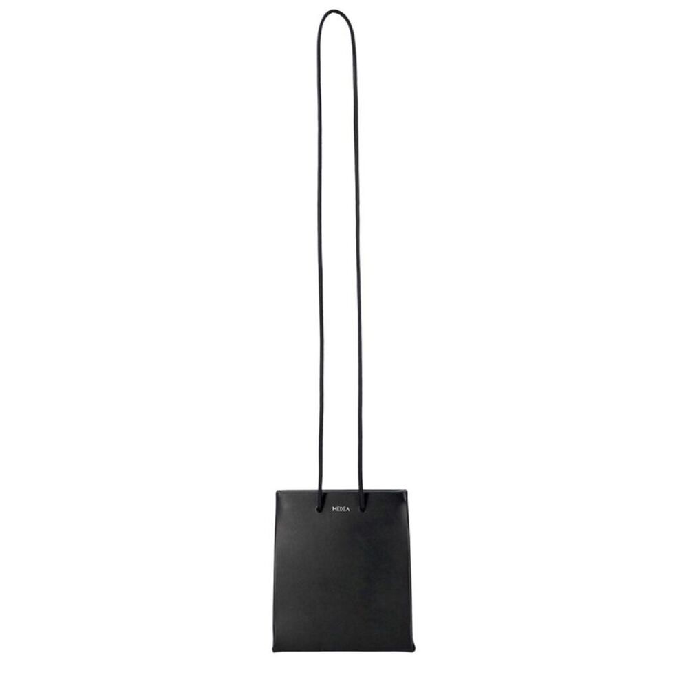 Medea Leather Crossbody, Black